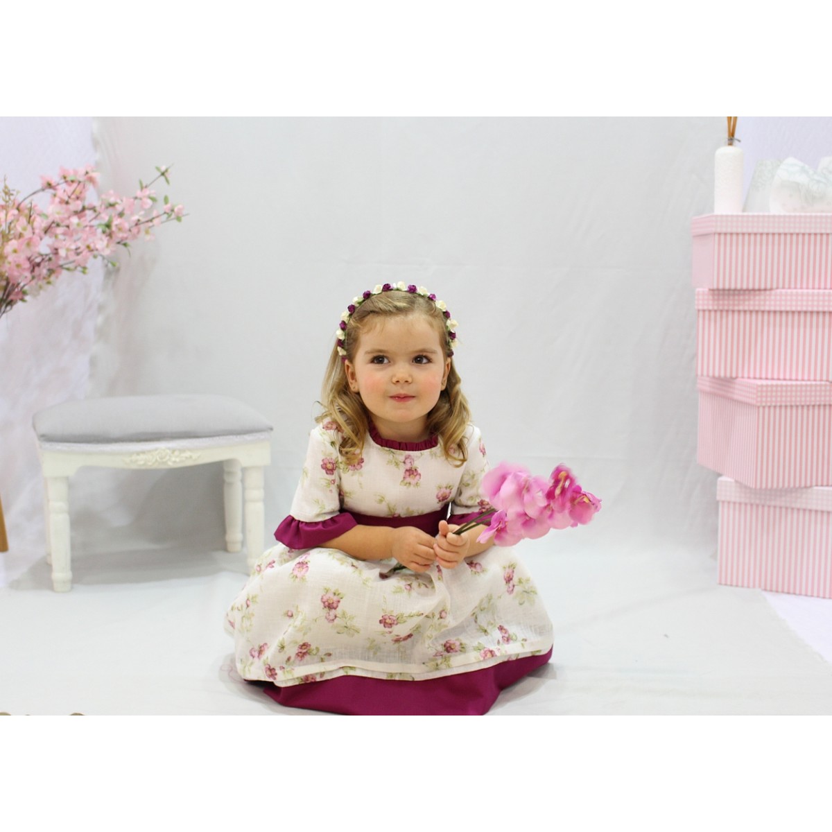 Eggplant Color Flower Girl Dress